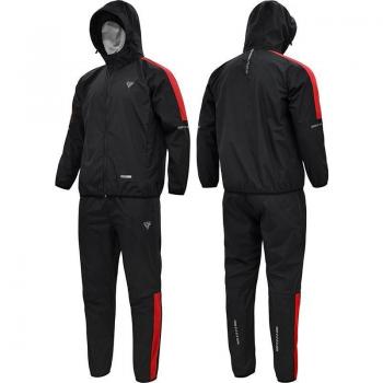 RDX H1 Sauna Tracksuit for Weight Loss - Black/Red