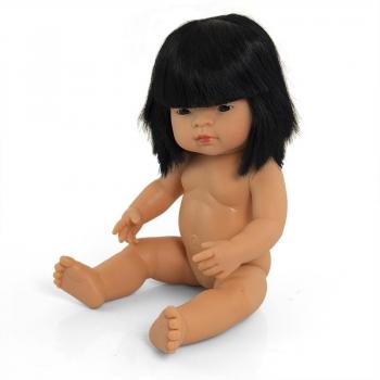 Muñeca Bebé Asiática Miniland 38 cm Sin Ropa
