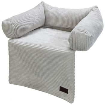 Cojín Designed by Lotte Acanalado, gris claro - aprox. 50 x 45 x 13,5 cm (L x An x Al)