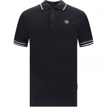 Philipp Plein Hexagon Polo Shirt Black Male Size M