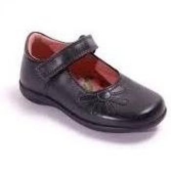 Petasil Bonnie G Width - Merceditas de otra piel para niña, color negro, talla 34.00