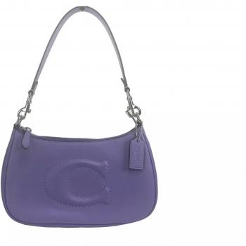 COACH Teri Smooth Leather Crossbody Bag Purse Purple, Type: Crossbody Bag, Characteristics: Brand - Coach, Material - Smooth Leather, Color - Purple, Gender - Female, Size - ONE SIZE
