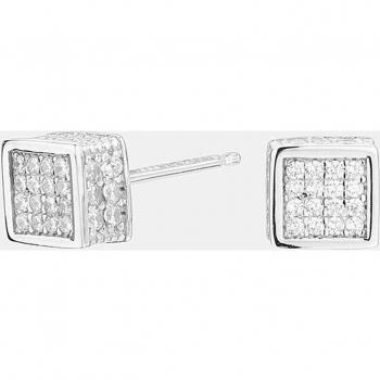 Pendientes Cube Cuadrado ITEMPORALITY SEA-101-047-UU Mujer plata