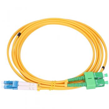 Patchcord Monomodo SC LC FTTH G.652D 15m Amarillo