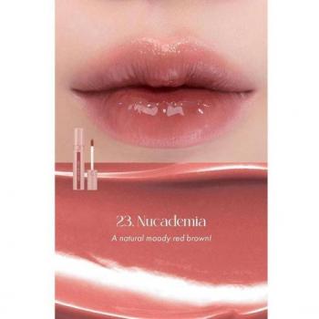rom&nd Juicy Lasting Tint - Tono #23 Nucadamia, Brillo Para Labios Con Alta Pigmentación, 5,5 g