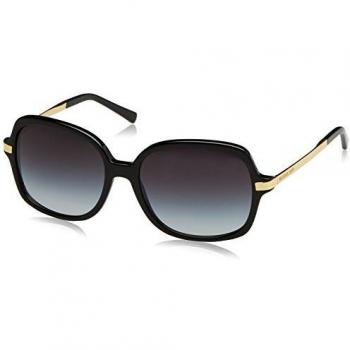 MICHAEL KORS Women's Adrianna II 316011 57 Sunglasses, Black/Lightgreygradient