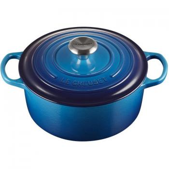 Le Creuset Signature Azure Blue Cast Iron 20cm Round Casserole