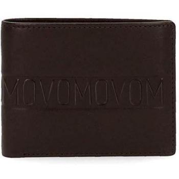 Movom Ribbon Cartera Horizontal con Monedero Marrón 11x8,5x1 cms Piel