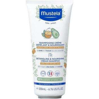 Mustela Champú Crema Desenredante Nutritiva 200ml - Champú nutritivo y desenredante para bebés, fórmula suave, hipoalergénica, sin parabenos ni ftalatos, con ingredientes naturales
