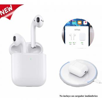 2019 Nuevo Auriculares Inalámbricos Bluetooth 5.0 con Micrófono Estéreo Superior,Auricular Súper Mini para Android/iOS/PC/iPad, Compatible con Pop-Up Conexión/Siri/Carga Inalámbrica