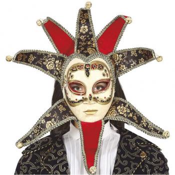 Máscara Veneciana Roja de Mujer.