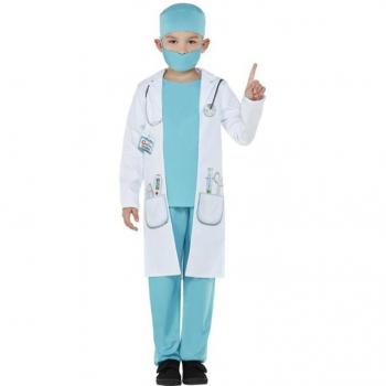 Smiffy's Disfraz de Médico Azul para niño