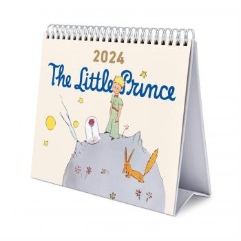 Calendario de Escritorio Deluxe 2024 El Principito Beige Multilingüe