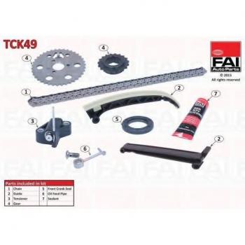 Kit de cadena de distribución FAI AutoParts TCK49