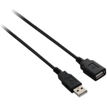 V7 3m USB A-A M/F 3m USB A USB A Macho Hembra Negro Cable USB - Cables USB