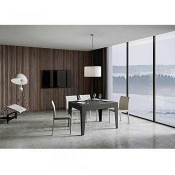 Mesa extensible 90x120/180 cm Cico antracita espatulada