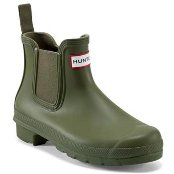 Hunter Women's Original Rubber Chelsea Boots - Size 6, Olive Leaf