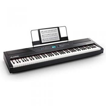 Alesis Recital Pro - Digital Electric Piano / Keyboard with 88 Weighted Hammer Action Keys, 12 Premium Voices and Built in Speakers