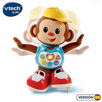VTech Armando Patinando, Mono Interactivo Que incita al niño a Que le SIGA por Todas Partes, Color Rojo