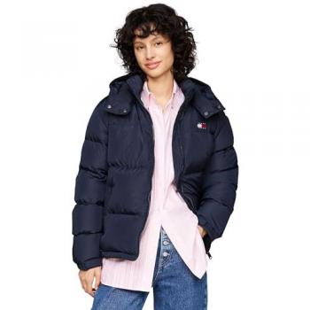 Tommy Jeans Women's TJW Alaska Puffer Jacket, Dark Night Navy, Regular Fit, Size L