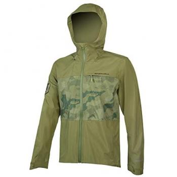 Chaqueta Endura SingleTrack II verde oliva 3XL con cortavientos para ciclismo de hombre
