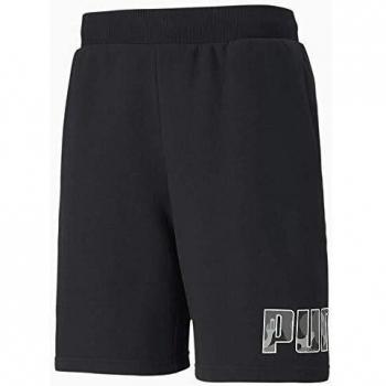Puma Rebel Camo Shorts 9 Pantalón Corto, Hombre, Black, XL