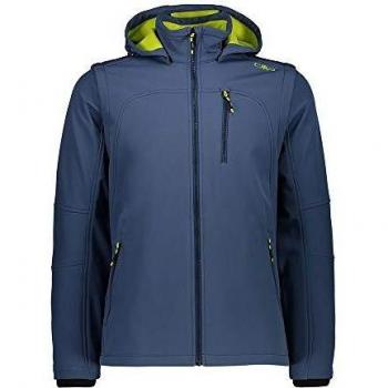 CMP Giacca Softshell Tecnica con Maniche Removibili Chaqueta, Hombre, Plutone, 50