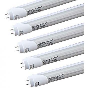 Tubo LED T8 de 120 cm 18W aluminio y plástico luz fría 6400K (5 piezas)