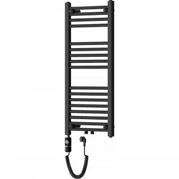 Radiador secatoallas eléctrico 300W 90x40x3cm Negro