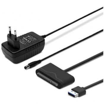 Savio AK-39 USB 3.0 - SATA III Adapter for 3.5/2.5 Drives with Power Supply Black