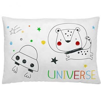 NATURALS - Funda Cojín Vacío Estampada - 100% Algodón Extra Suave - 50X30 cm - Fabricado en España - Modelos Infantiles Aventuras