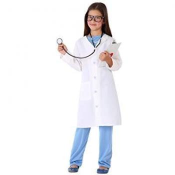 Atosa-61517 Atosa-61517-Disfraz Doctor-Infantil Unisex, Color blanco, 3 a 4 años