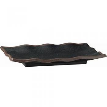 APS gk838 Marone melamina bandeja ondulado, 225 mm x 150 mm), color negro