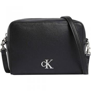Calvin Klein Minimal Monogram Black Mini Camera Shoulder Bag