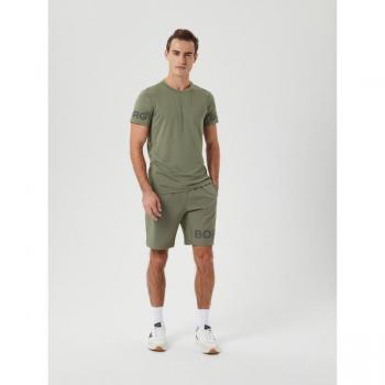 Björn Borg Green Athletic Shorts for Men, Size S