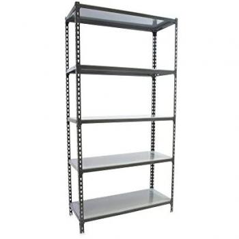 Estantería de acero antracita con 5 baldas galvanizadas - 180 x 90 x 40 cm