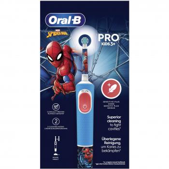 Spazzolino Elettrico Oral-B Pro Kids Spiderman con 1 Testina di Ricambio, da 3 Anni In Su