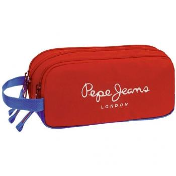 Pepe Jeans Bicolor Boy Neceser de Viaje, 1.98 Litros, Color Rojo