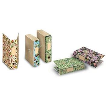 Registrador Pigna Nature Flores A4 con dorso de 8 cm, colores y diseños variados