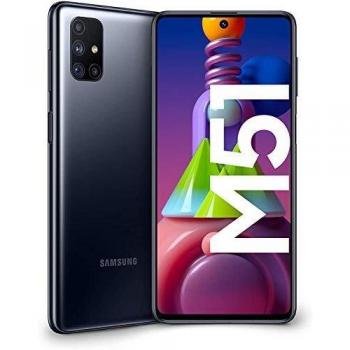 Samsung Galaxy M51 Smartphone, 6.7 Pantalla, 6GB RAM, 128GB Almacenamiento, Doble SIM, USB Tipo-C, Color Negro