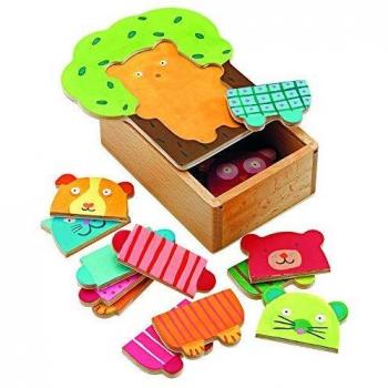 Djeco  - Puzzle arbol peluches