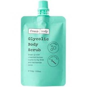 Exfoliante Corporal Glicólico 250 g Frank Body - Exfoliante con AHA Ácidos, 100% natural, libre de crueldad, ideal para piel seca y áspera, promueve la renovación celular y mejora la