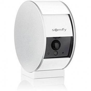 Somfy 2401507A Indoor Camera, Cámara vigilancia WiFi, Full HD, micrófono, Altavoz y Sensor de Movimiento, Compatible con Alexa, Google Asistant y Apple HomeKit