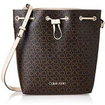 Calvin Klein Drawstring Bucket Brown Mono