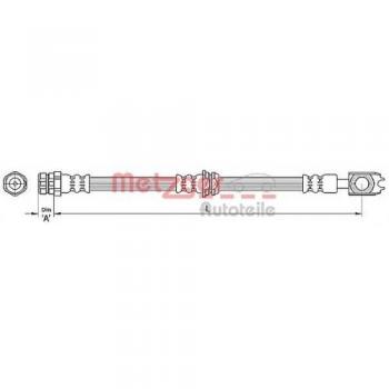Metzger 4110439 Tubo flexible de frenos