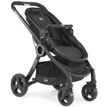 Chicco Urban Plus - Carrito transformable en capazo y silla de paseo, 7,6 kg, color negro