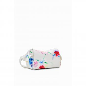 Desigual Liquidflower Habana Women's Shoulder Bag in White