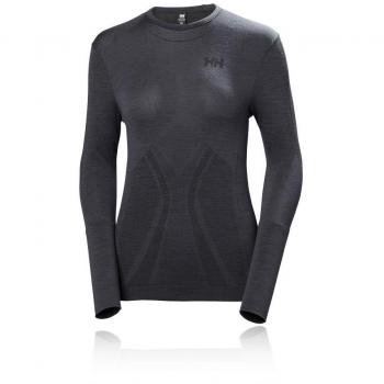 Helly Hansen W HH LIFA Merino Seamless Crew Graphite Blue XS