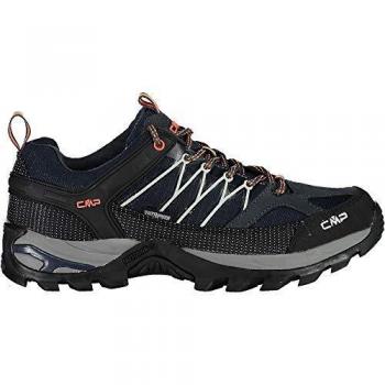 CMP Rigel Low Trekking Shoe WP, Shoes Hombre, Antracite-Flash Orange, 41 EU