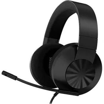 Auriculares Gaming Lenovo H210 Alámbricos con Micrófono Unidireccional, Cancelación de Ruido, Confort Ultra-Ligero, Sonido Estéreo 50mm, Compatibles con PC, PS5,